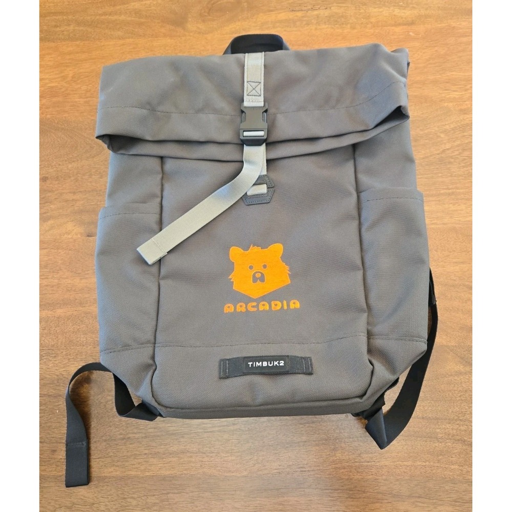 Timbuck2 Backpack Arcadia Bear Branded Rolltop Tuck Pack Forest Green Large